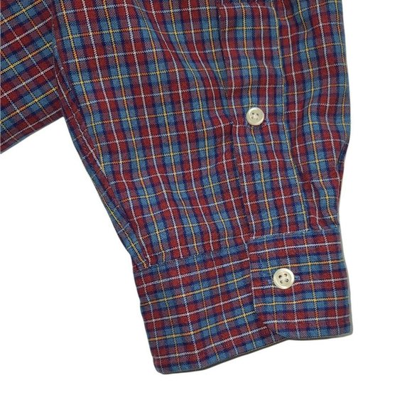 Ralph Lauren Mens Flannel Shirt Large Long Sleeve Button Down Red Plaid - Picture 9 of 9